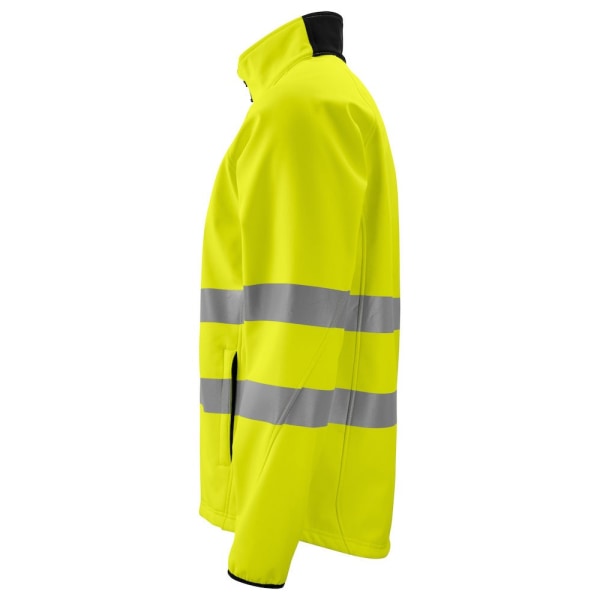 Projob Herr Hi-Vis Soft Shell Jacka 4XL Gul/Svart Yellow/Black 4XL