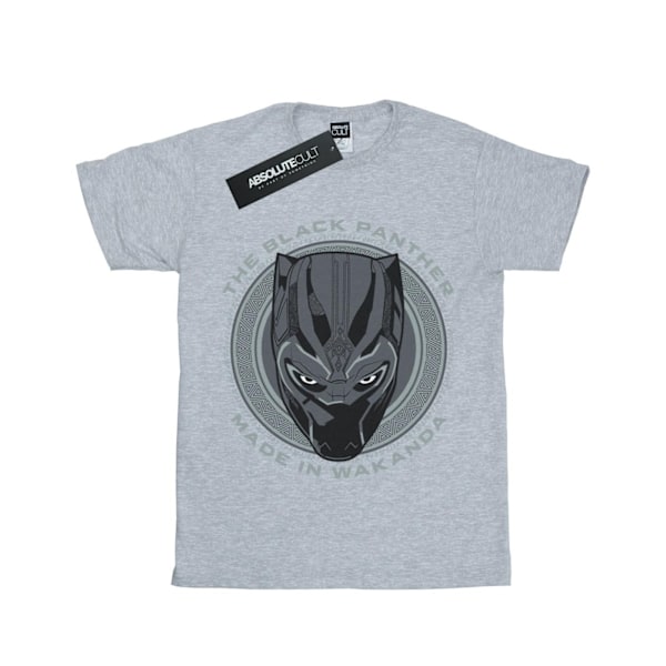 Marvel Girls Black Panther Made in Wakanda Bomull T-shirt 9-11 Sports Grey 9-11 Years