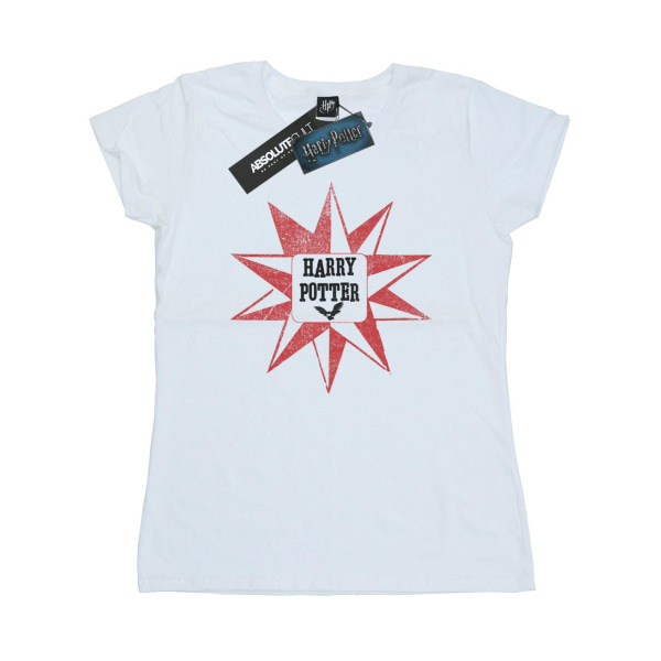 Harry Potter Dam/Dam Hedwig Star T-shirt i bomull M Vit White M