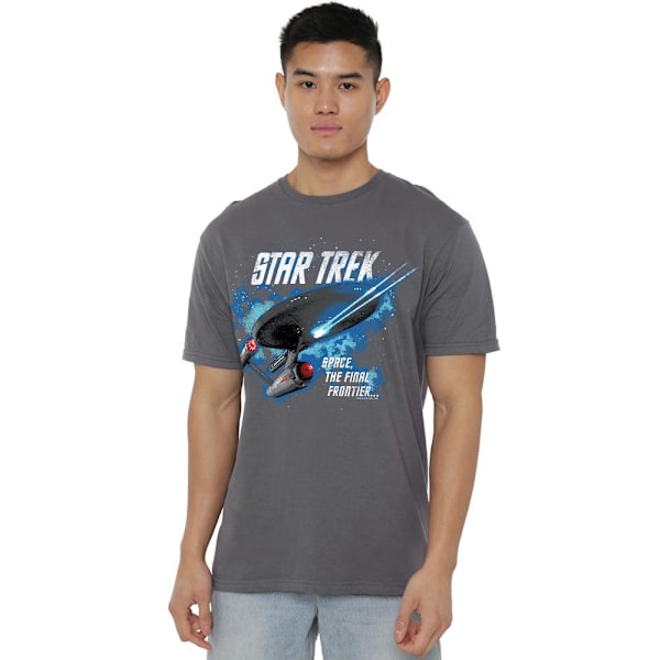 Star Trek Herr The Final Frontier T-Shirt L Gråmelerad Charcoal L