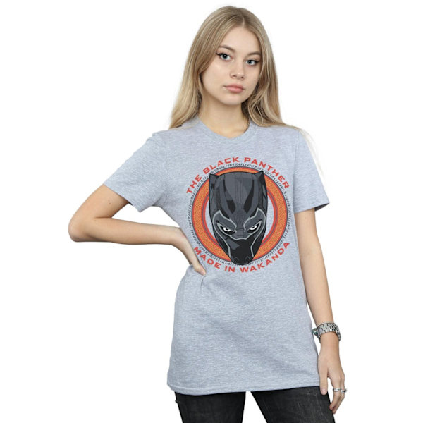 Marvel Dam/Damer Black Panther Made in Wakanda Röd Bomull B Sports Grey XXL