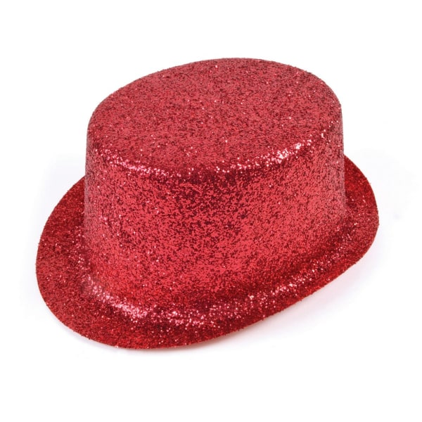 Bristol Novelty Unisex Glitter Topper Hat One Size Röd Red One Size