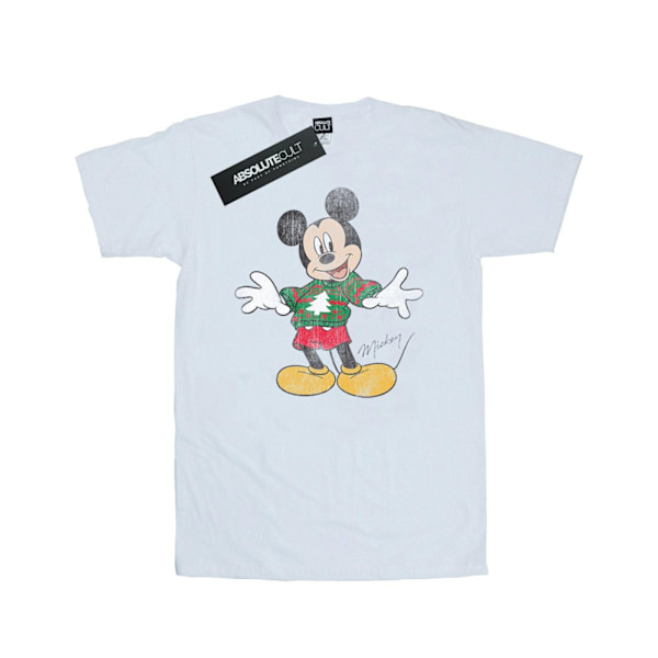 Disney Herr Mickey Mouse Jultröja T-shirt XL Vit White XL