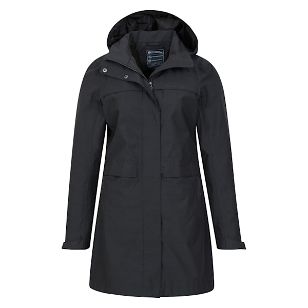 Mountain Warehouse Damjacka för Kvinnor/Damer Cloudburst Texturerad Vattentät Black 20 UK