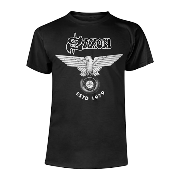 Saxon Unisex Vuxen ESTD 1979 T-Shirt M Svart Black M