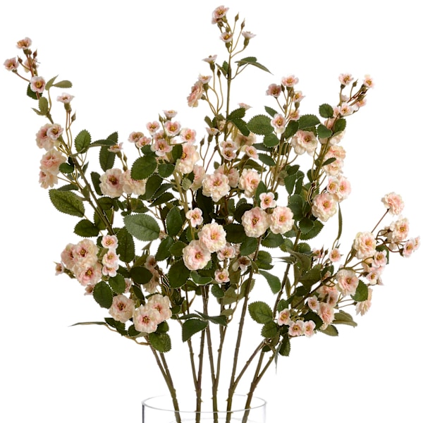 Hill Interiors Faux Wild Meadow Rose One Size Cream/Green Cream/Green One Size