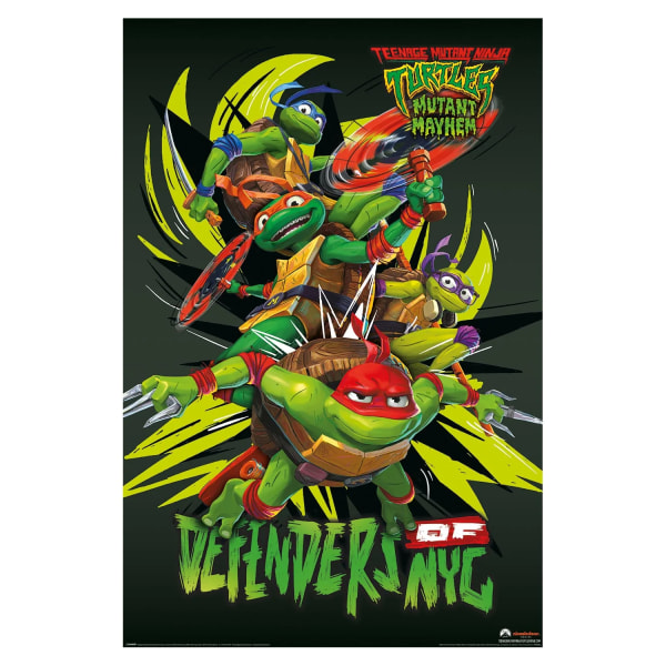 Teenage Mutant Ninja Turtles: Mutant Mayhem Defenders Of NYC Po Multicoloured 91.5cm x 61cm