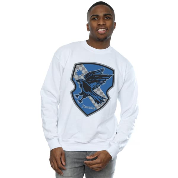 Harry Potter Herr Ravenclaw Crest Flat Sweatshirt 3XL Vit White 3XL