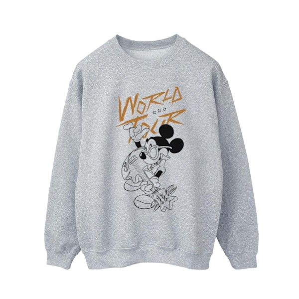 Disney Herr Mickey Mouse World Tour Line Sweatshirt XL Sports G Sports Grey XL