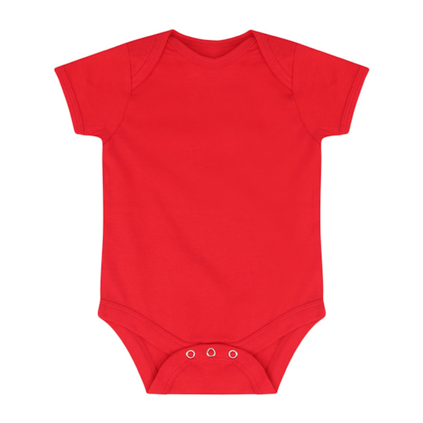 Larkwood Baby Boys/Girls Essential Short Sleeve Bodysuit 6-12 M Red 6-12 Months