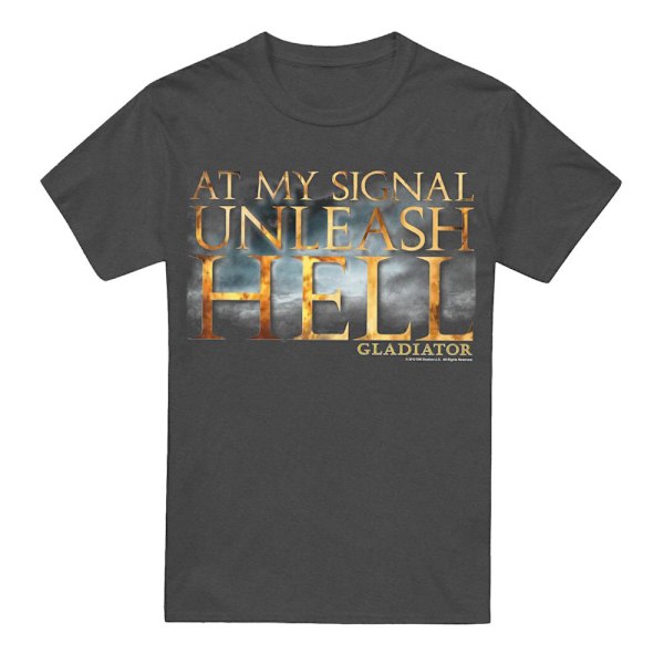 Gladiator Unisex Vuxen Unleash Hell T-Shirt M Kolgrå Charcoal M