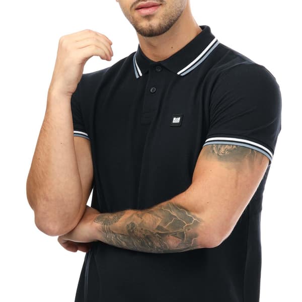 Weekend Offender Vancouver Pikétröja för män L Marinblå Navy L