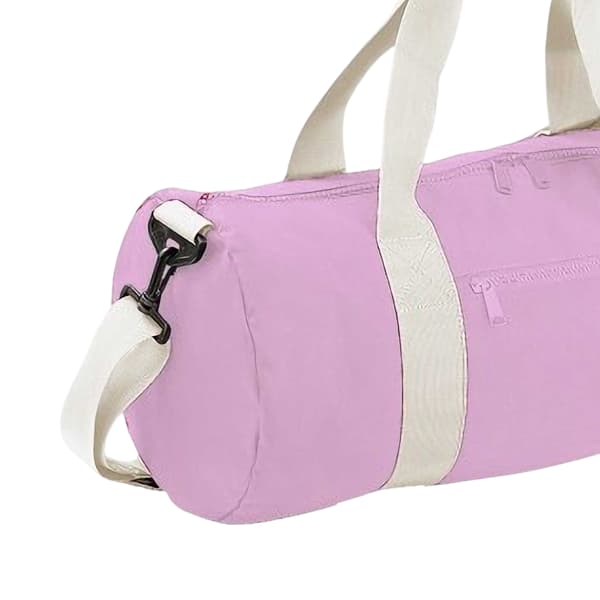 Bagbase Plain Varsity Barrel / Duffelväska (20 liter) En Storlek CLassic Pink/White One Size