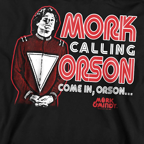 Mork And Mindy Unisex Vuxen Mork Calling Orson Sweatshirt S Bla Black S