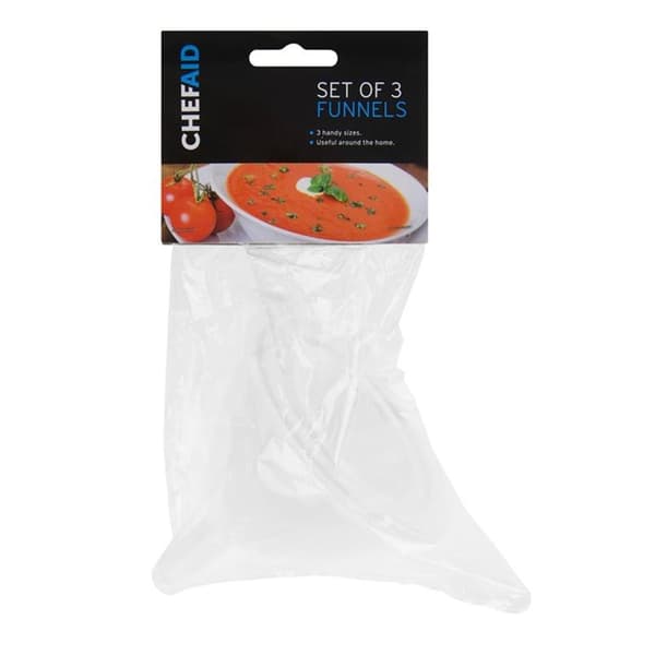Chef Aid Plasttratt (3-pack) En Storlek Vit White One Size