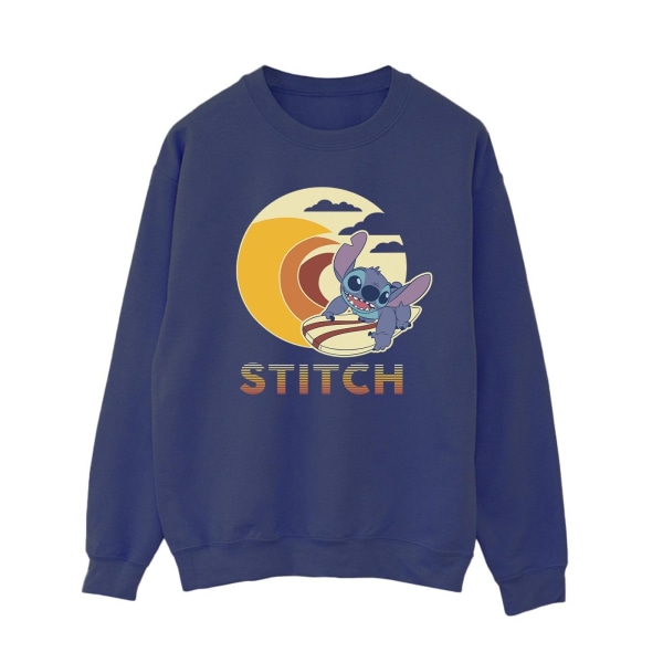 Disney Dam/Dam Lilo & Stitch Summer Waves Sweatshirt M Na Navy Blue M