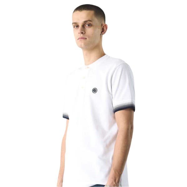 Pretty Green Henley Regular T-shirt för män S Vit White S
