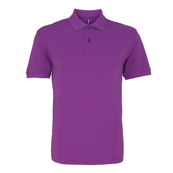 Asquith & Fox Herr Poloshirt mit kurzen Ärmeln in Orchidee, Größe 2XL Orchid 2XL