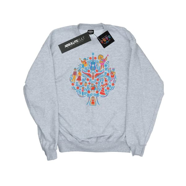 Disney Dam/Dam Coco Tree Mönstrad Tröja M Heather Grå Heather Grey M