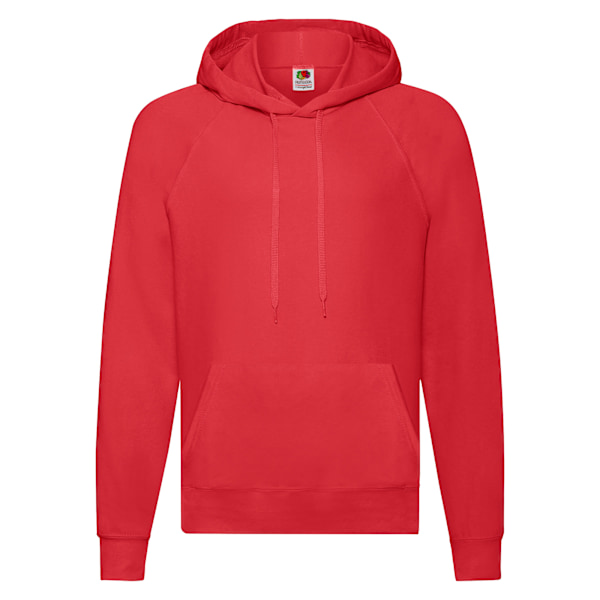 Fruit Of The Loom Unisex Lätt Huvtröja för Vuxna Red L