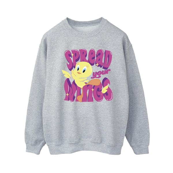 Looney Tunes Dam/Damer Tweeday Spread Your Wings Sweatshirt Sports Grey S