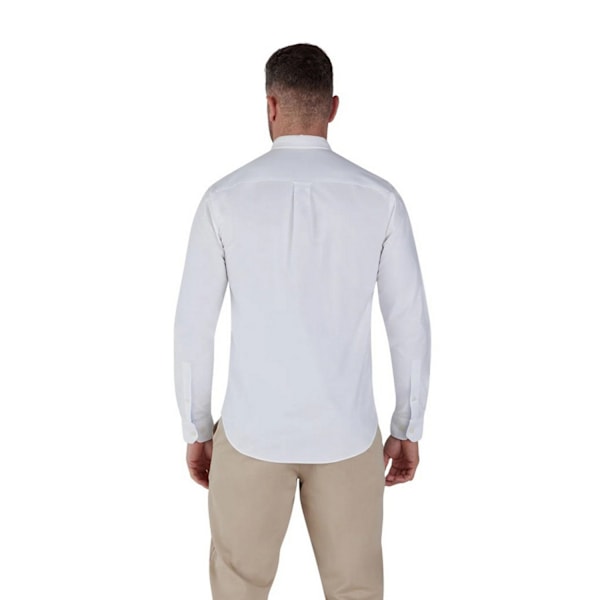 Raging Bull Herr Oxford Klassisk Långärmad Skjorta XXL Vit White XXL