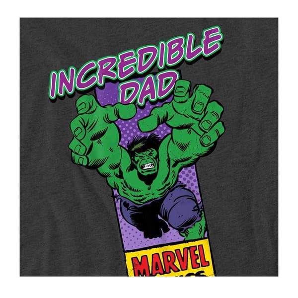 Marvel Comics Herr Incredible Dad Hulk Corner Box Heather Fars Dag Dark Heather M