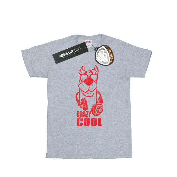Scooby Doo Dam Crazy Cool Bomull Boyfriend T-shirt 3X för kvinnor/damer Sports Grey 3XL