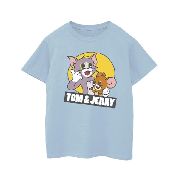 Tom och Jerry Pojkar Skiss Logotyp T-shirt 3-4 År Baby Blue Baby Blue 3-4 Years