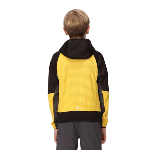 Regatta Barn/Barn Prenton II Huvförsedd Mjuk Skaljacka 11-1 California Yellow/Black 11-12 Years