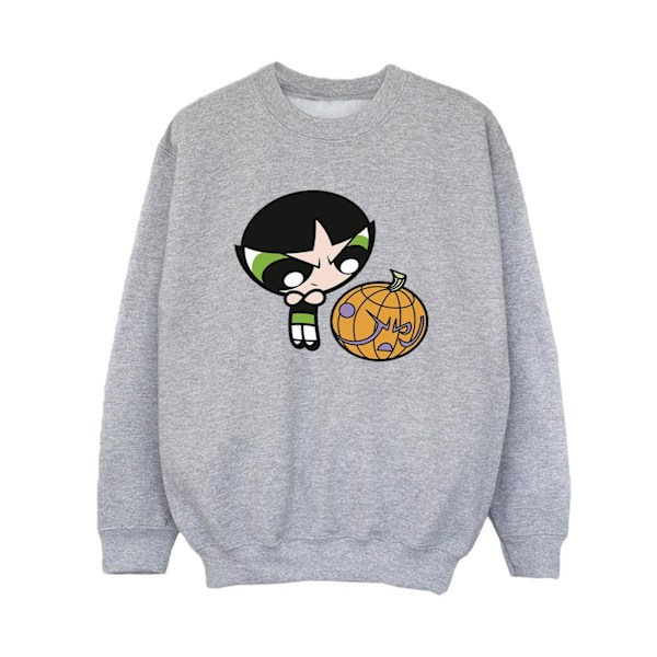 Powerpuff Girls Boys Girls Buttercup Pumpa Sweatshirt 7-8 Sports Grey 7-8 Years