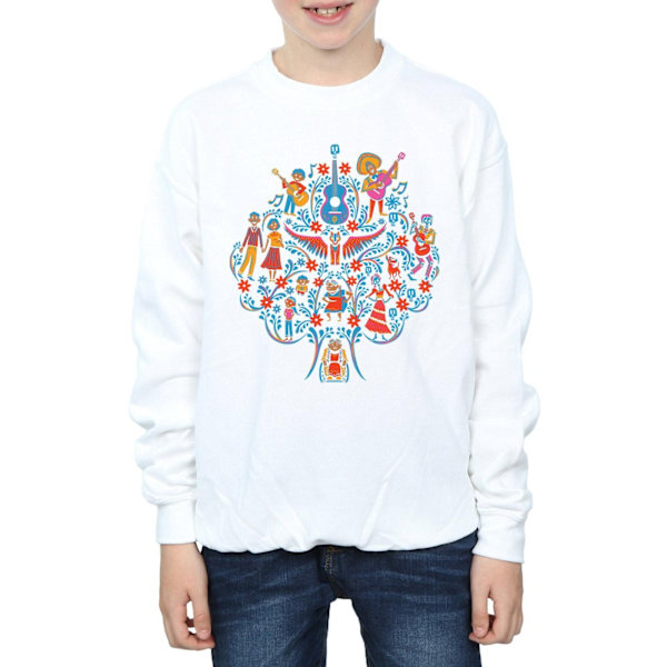 Disney Boys Coco Tree Pattern Sweatshirt 7-8 år Vit White 7-8 Years
