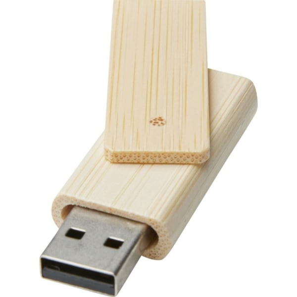 Bullet Rotate 16GB Bamboo USB Flash Drive One Size Beige Beige One Size
