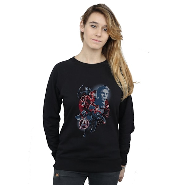 Marvel Dam/Kvinnor Avengers Endgame Shield Team Sweatshirt M Black M