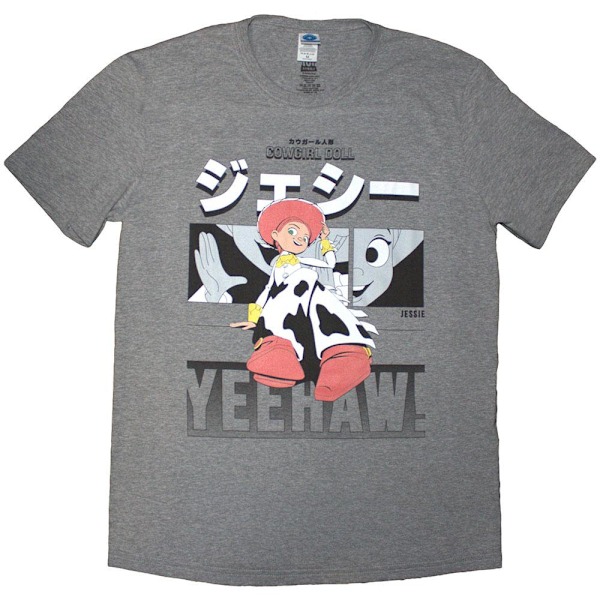 Toy Story Unisex Vuxen Yeehaw Jessie T-Shirt XL Grå Grey XL