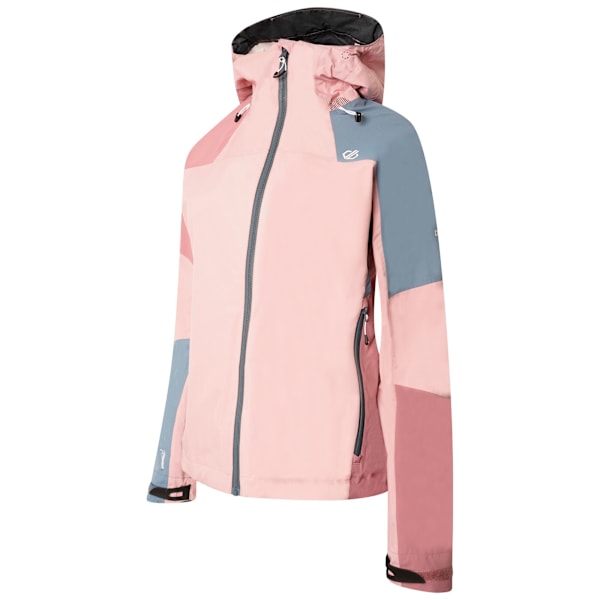Dare 2B Dam/Kvinnor Checkpoint III Återvunnen Vattentät Jacka Powder Pink/Mesa Rose 12 UK