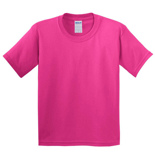 Gildan Youth Unisex Heavy Cotton T-Shirt XS Heliconia Heliconia XS