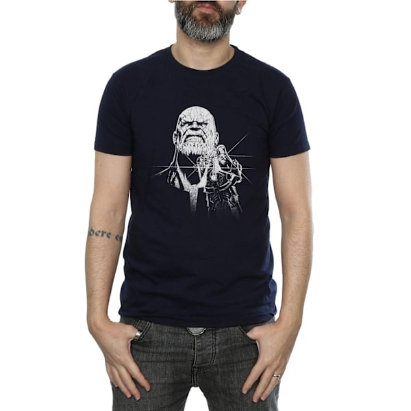 Avengers Infinity War Thanos Fiercest Bomull T-shirt S Marinblå Navy Blue S