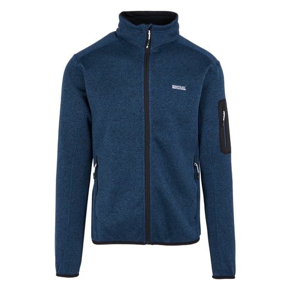 Regatta Herr Newhill Marl Heldragen Fleecejacka S Moonlight De Moonlight Denim S