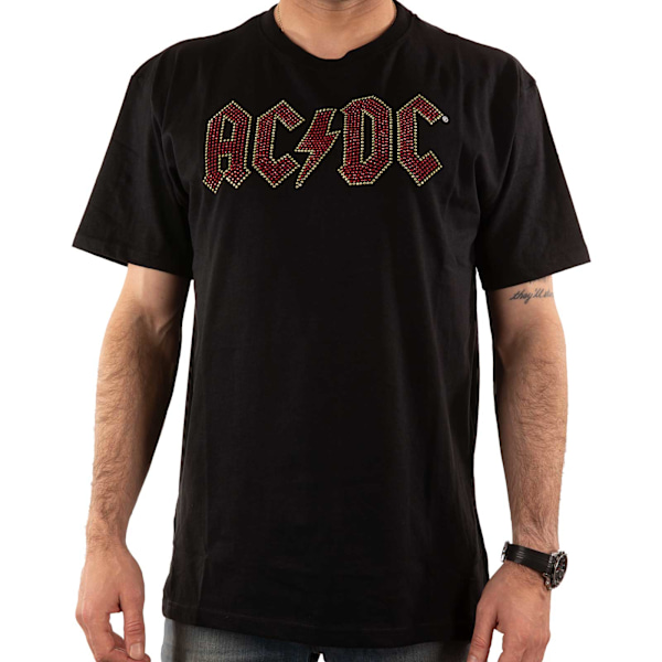 AC/DC Unisex Vuxen Prydd Logotyp T-shirt M Svart Black M