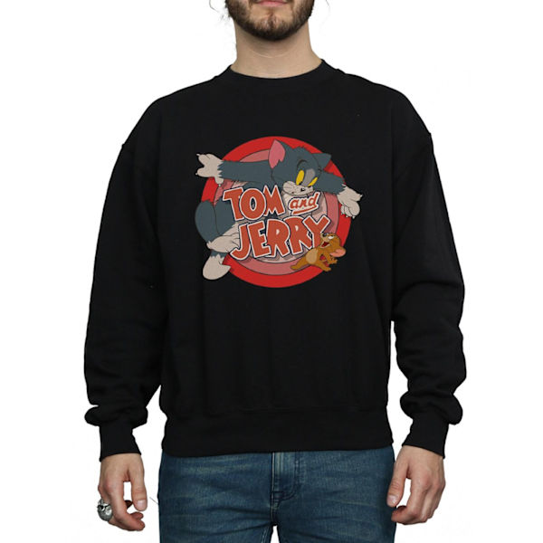 Tom och Jerry Classic Catch Sweatshirt för män M Svart Black M