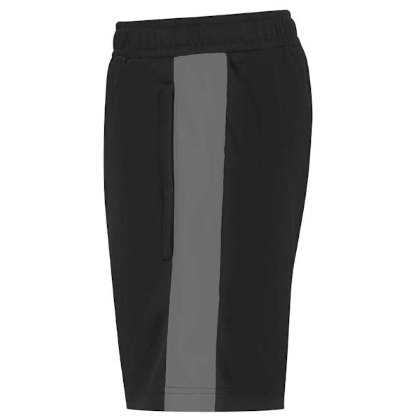 Finden & Hales Barn/Barn Knitted Sweatshorts med Fickor och Dragkedja 1 Black/Gunmetal 11-12 Years