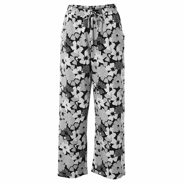 TOG24 Dam/Dam Izzie Blommiga Byxor 16 UK Svart Black 16 UK