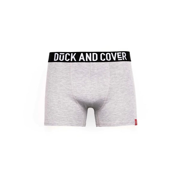 Duck and Cover Mens Darton Marl Boxer Shorts (2-pack) M Grå Grey M