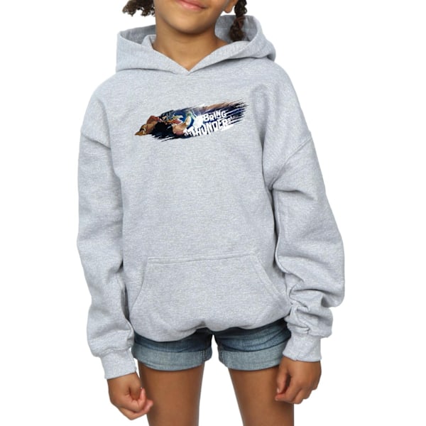 Marvel Girls Thor Bring The Thunder Hoodie 9-11 år Sports Grå Sports Grey 9-11 Years