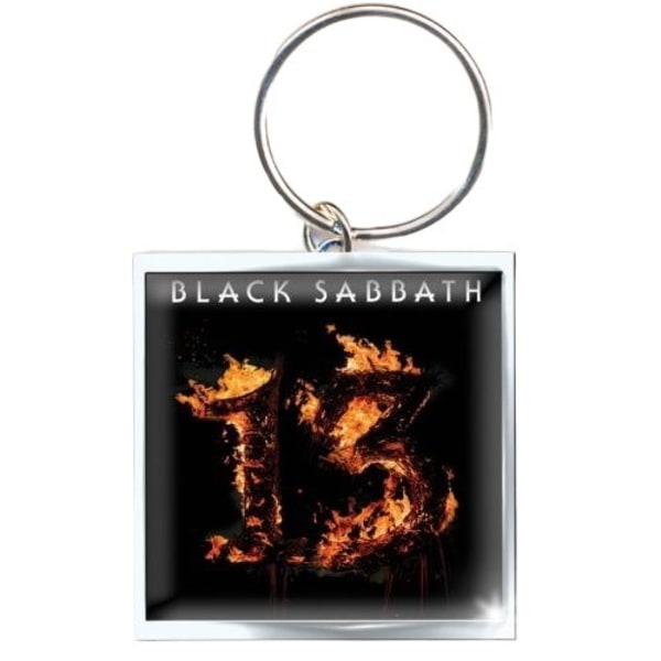 Black Sabbath 13 Photo Print Nyckelring One Size Orange/Svart/Silv Orange/Black/Silver One Size
