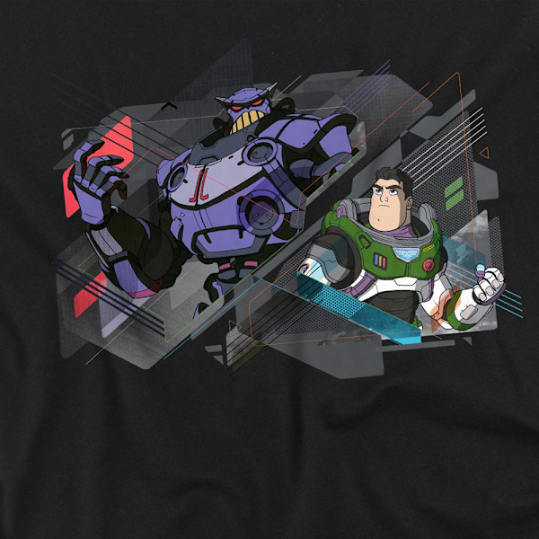 Lightyear Unisex Vuxen Buzz Lightyear & Kejsar Zurg T-Shirt M Black M
