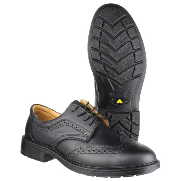 Amblers Safety FS44 Herr Säkerhetsbrogueskor 10 UK Svart Black 10 UK