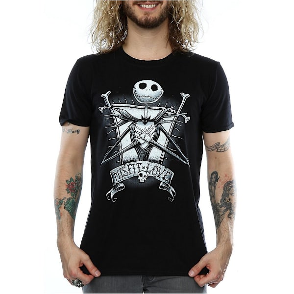 Nightmare Before Christmas Mens Misfit Love Jack Skellington Co Black M