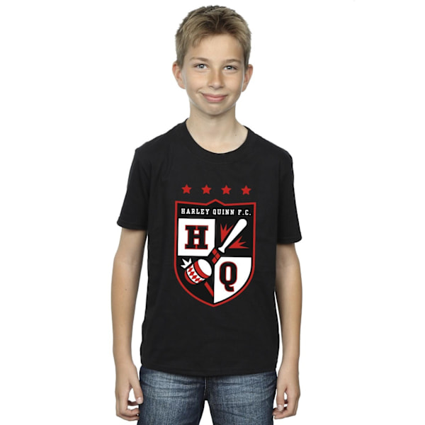 Justice League Boys Harley Quinn FC Pocket T-Shirt 7-8 år Bl Black 7-8 Years